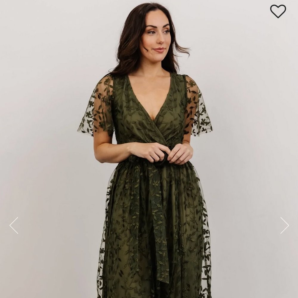 Baltic born Marseille Embossed Maxi Dress | size S